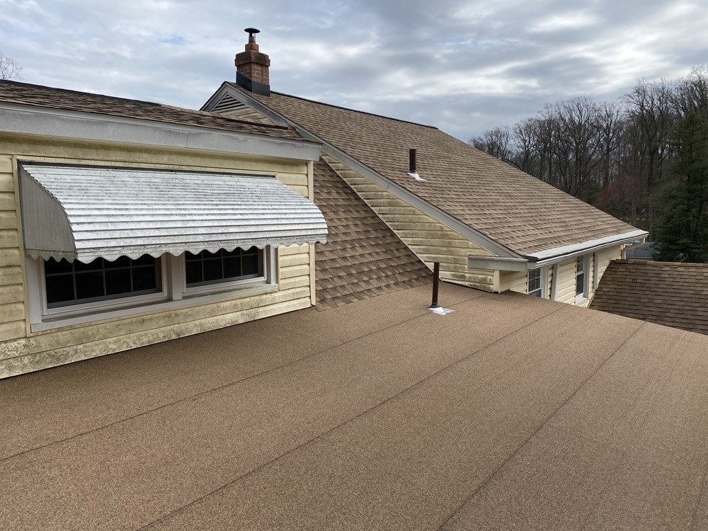 New Roof GAF Shingles & Liberty Flat Roofing System, Media PA 19063