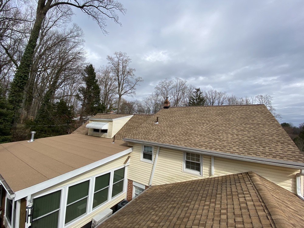 New Roof GAF Shingles & Liberty Flat Roofing System, Media PA 19063