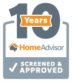 All Roofing Solutions, 10 Years Home Advisor Screened & Approved